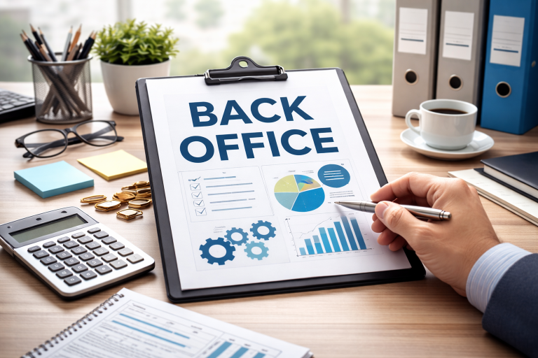 backoffice op kantoor